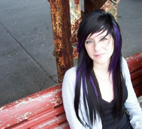 pictures of black hair with purple. Black And Purple Hair. purple