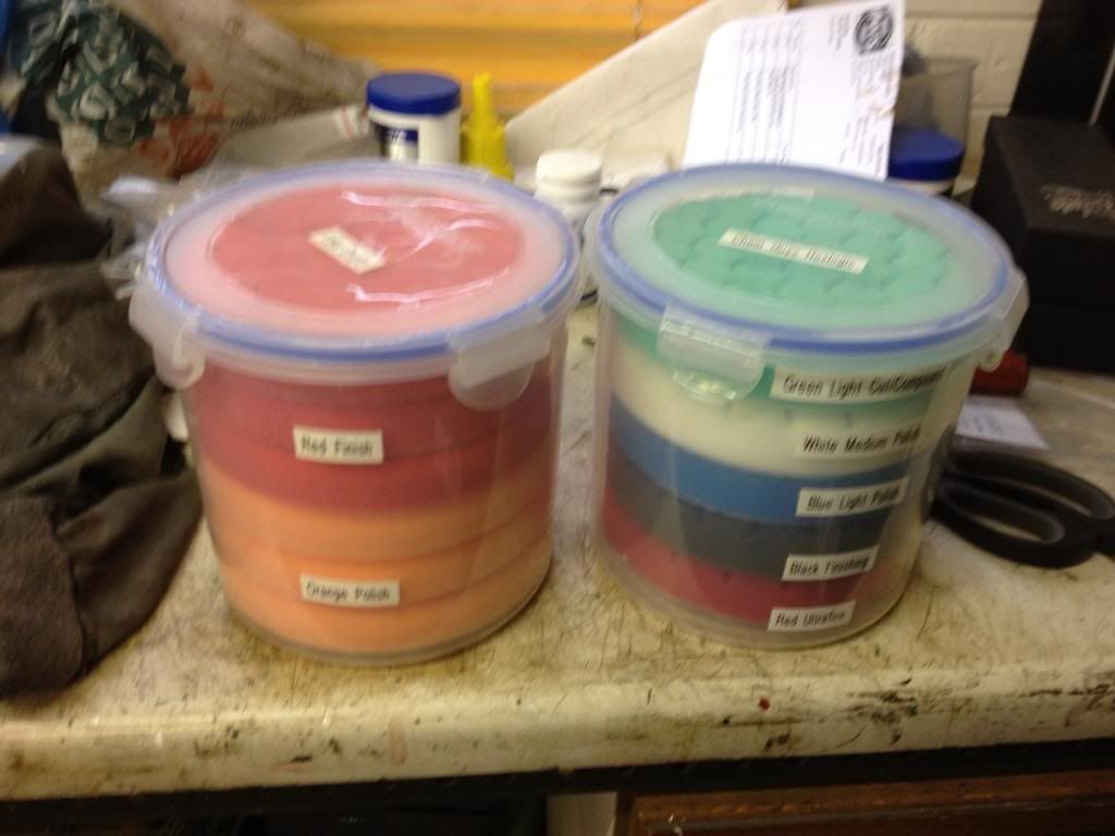 polishing pad storage Detailing World