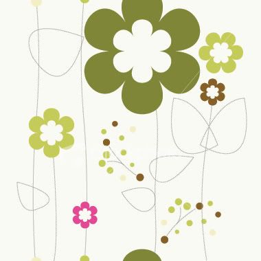flower retro or vintage pattern