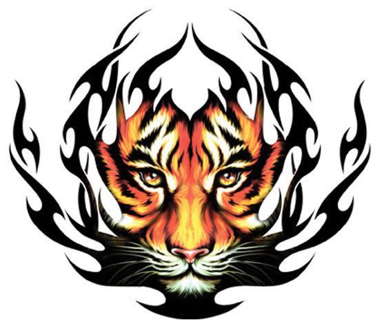 cosmic tribal_tiger_tattoo