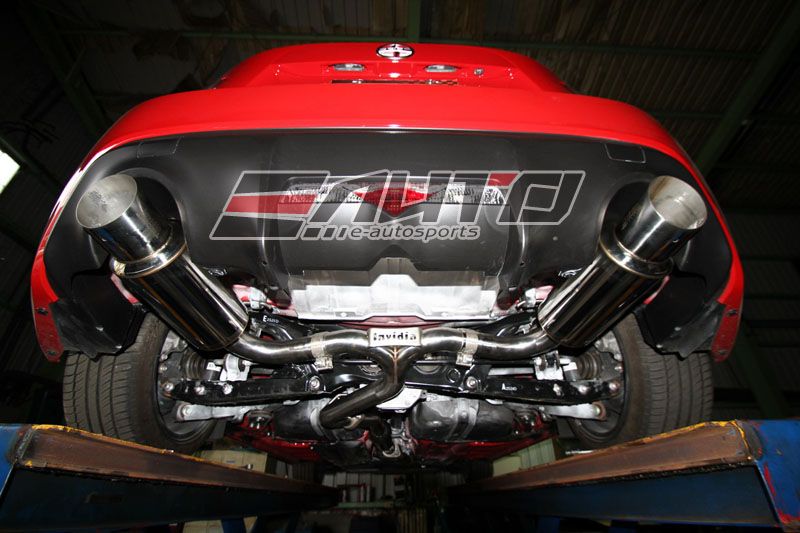 INVIDIA N1 101mm Dual Titanium Tip Catback Exhaust BRZ FRS FRS GT86
