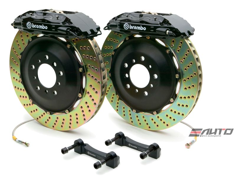 Brembo Front GT Brake H Caliper Black 355x32 Drill Disc Porsche 928 S4 GT 8791