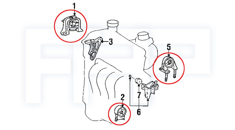 toyota echo tranny mount #5