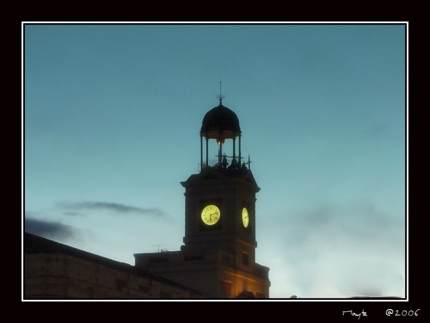 El reloj de Puerta del Sol