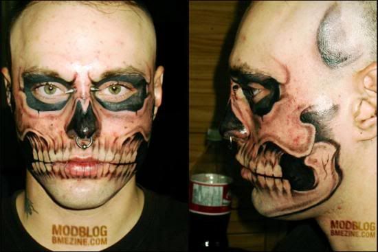 old school skull tattoo