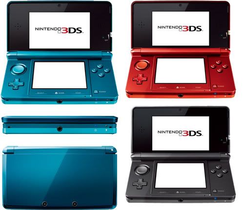 Nintendo 3ds Black Vs Blue. Blue Red Black Purple Pink
