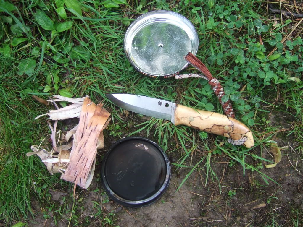 A. Wright and Son Bushcraft, Woodcrafter canteen shop, or Spyderco