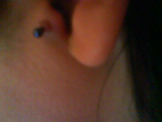  its been there about a month, im using sea salt soaks and easy piercing 