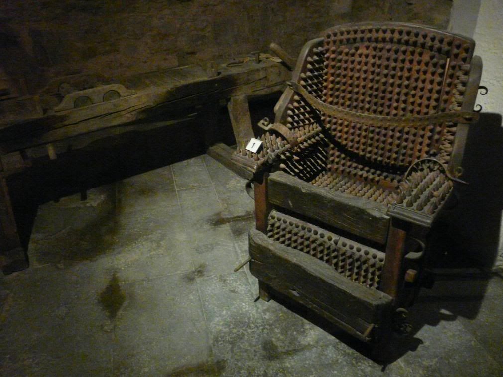 Chair of nails - torture museum Pictures, Images and Photos