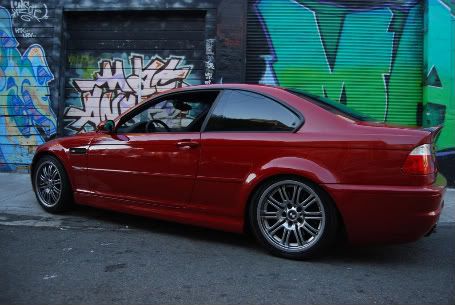 2004 E46 M3 Imola Red on Imola Red Coupe NO Sunroof Current Mods