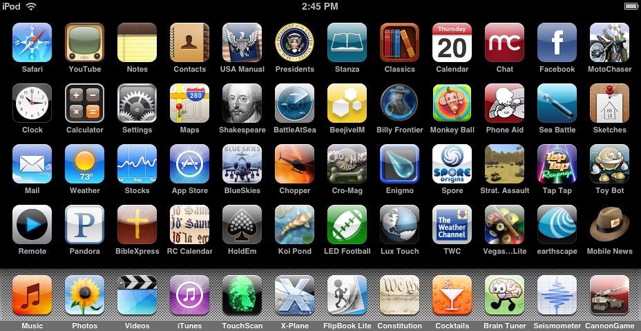 Apple iPod Touch (third generation, 8GB) 16GB iPad wifi+3G; 32GB iPhone 3GS;