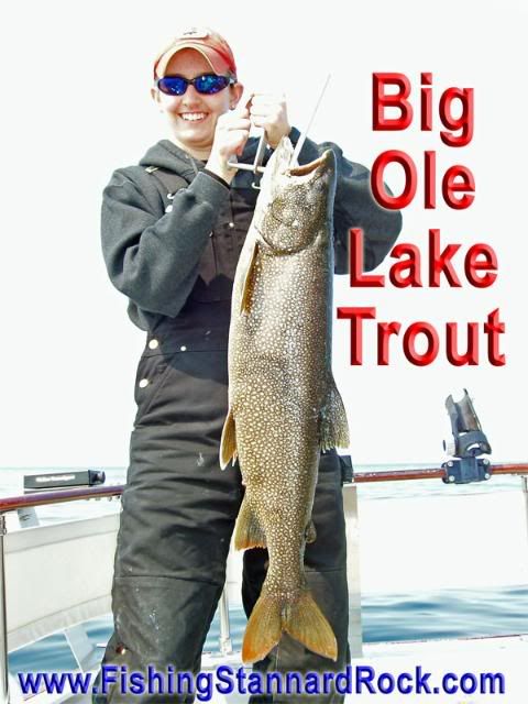 BigOleLakeTrout Fishing the Rock   Click Below for Much More...
