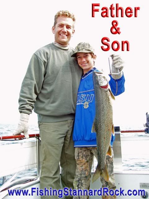 FatherSon Fishing the Rock   Click Below for Much More...
