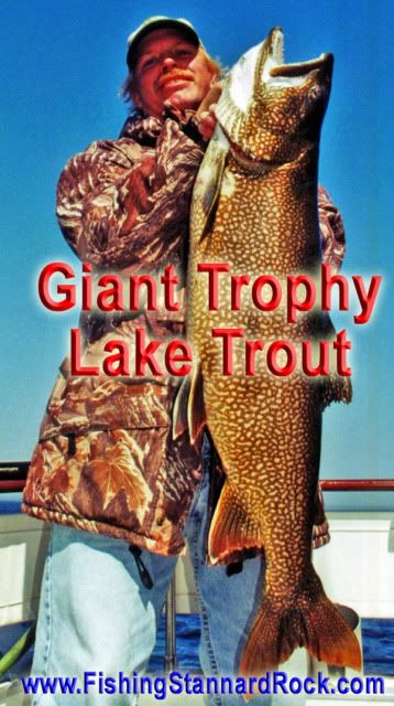 GiantLakeTroutLarry Trophy Red Fin Lake Trout on Light Tackle