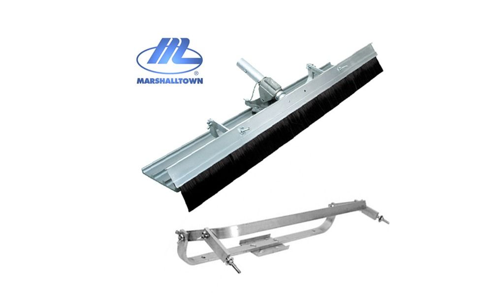 MARSHALLTOWN ALUMINIUM CONCRETE BROOM 48" AND BULL FLOAT ADAPTER KIT