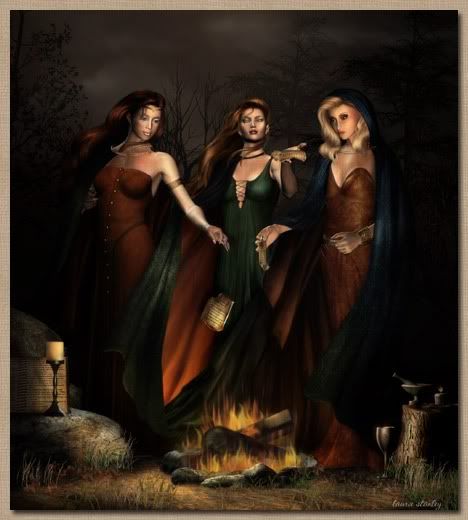 3 Witches In the Woods Pictures, Images and Photos