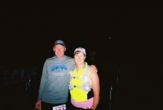 My husband and me before the race started