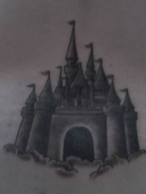 disney castle tattoo. Cinderella Castle Tattoo