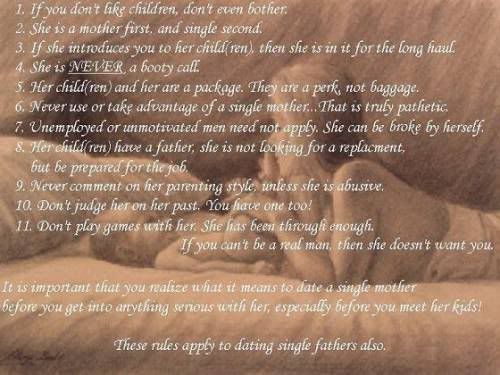 rules on dating. rules 4 dating a single mother Pictures, Images and Photos