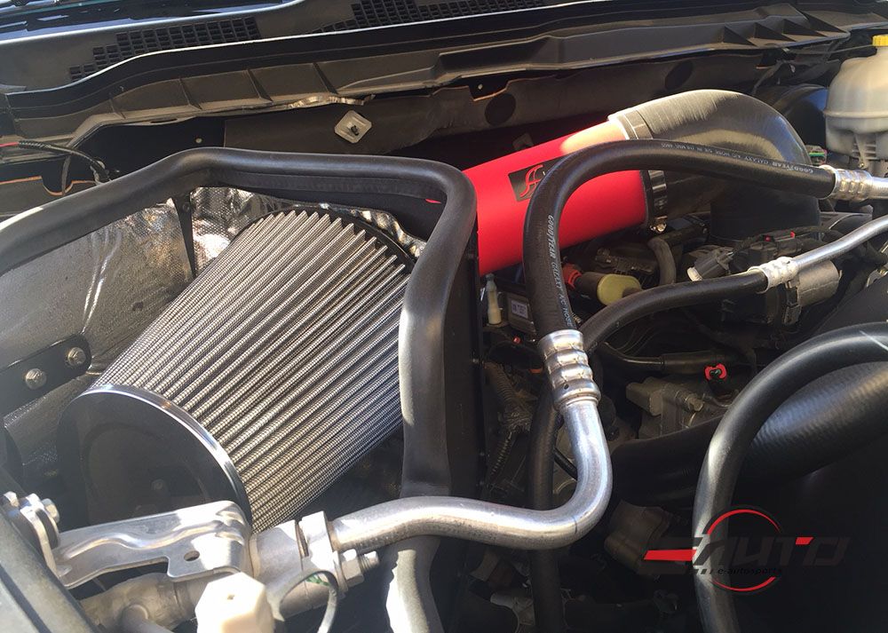 Heat Shield for 10-15 Chevy Camaro SS 6.2L V8 AFD Air Filter intake *Red Pipe*