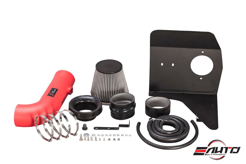 Heat Shield for 10-15 Chevy Camaro SS 6.2L V8 AFD Air Filter intake *Red Pipe*