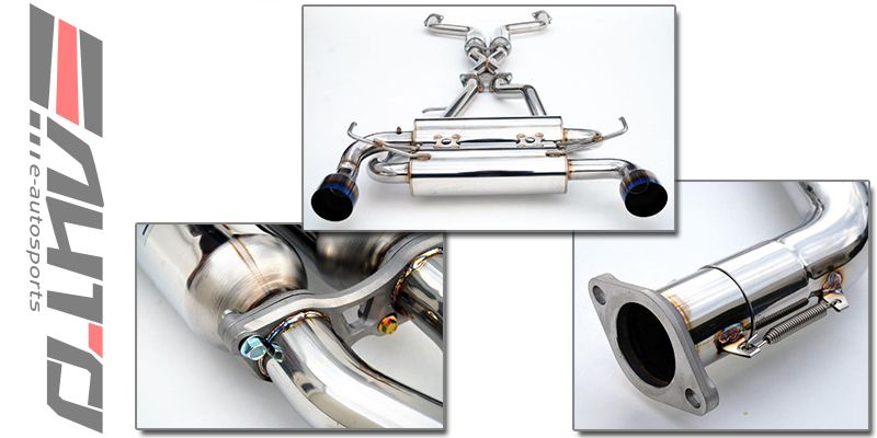 INVIDIA GEMINI Dual 1LYR Titanium Burnt Tip Catback Exhaust for