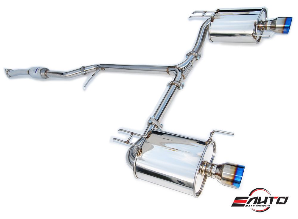 INVIDIA Q300 110mm Dual Roll Titanium Tip Catback Exhaust for Acura TSX