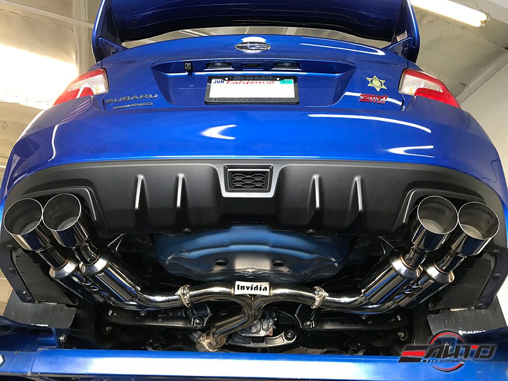 INVIDIA GEMINI R400 Quad Stainless Tip Catback Exhaust for