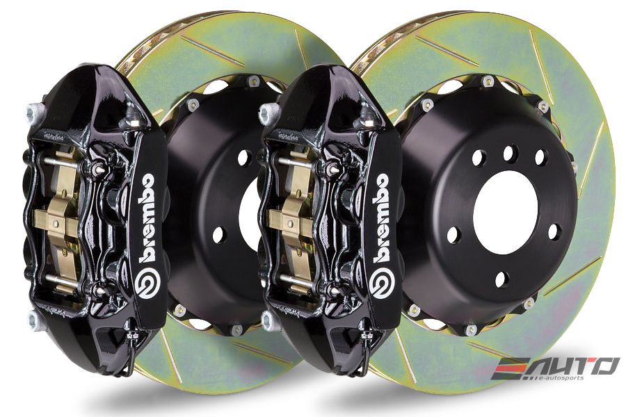 Brembo Rear GT Brake BBK 4pot P Caliper black 345x28 Slot BMW E90 E92