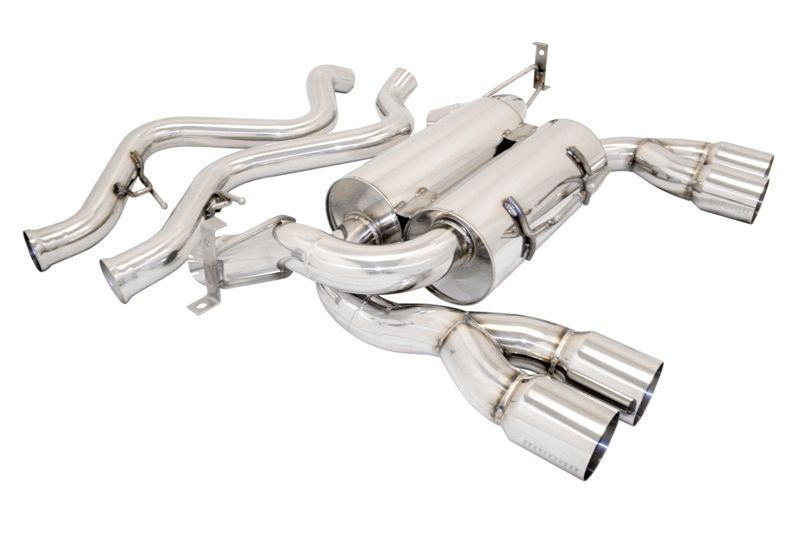 MEGAN AXLE BACK QUAD STAINLESS 3 POLISH TIPS EXHAUST BMW M3 E90 08 