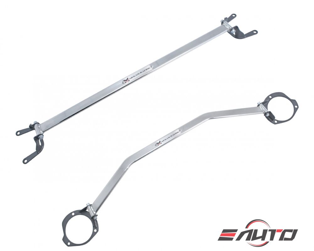 MEGAN Race Spec Front +Rear Strut Tower Bar Brace for Subaru WRX 0810