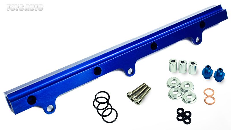 REV CIVIC INTEGRA DEL SOL B16 B18 B16A B18A ALUMINUM TOP FEED INJECTOR FUEL RAIL