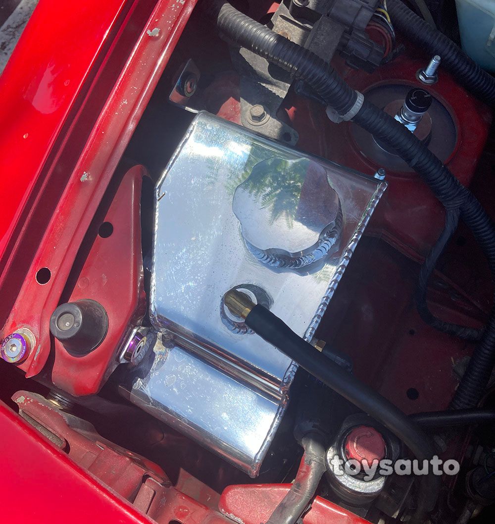 REV9 Aluminum Baffled Oil Breather Catch Tank For Mazda Miata 90-05