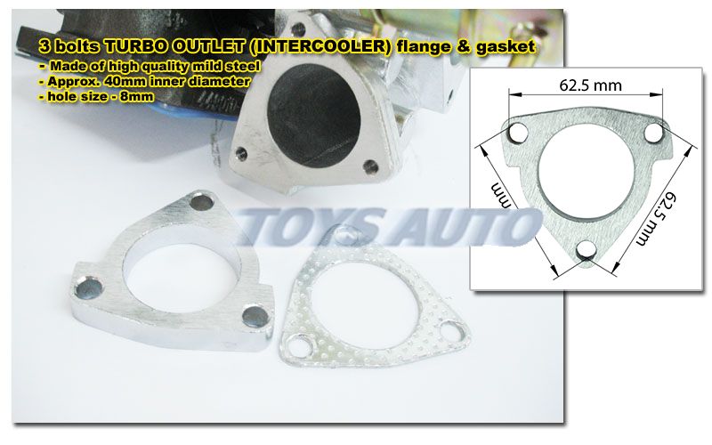 Rev9 Turbo Compressor Outlet Intercooler Pipe Flange Garrett T25 T28