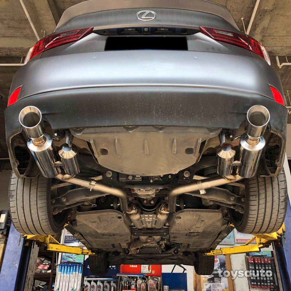 Rev9 AxleBack Exhaust 4" Dual Tip for Lexus IS200t Turbo IS250 IS350