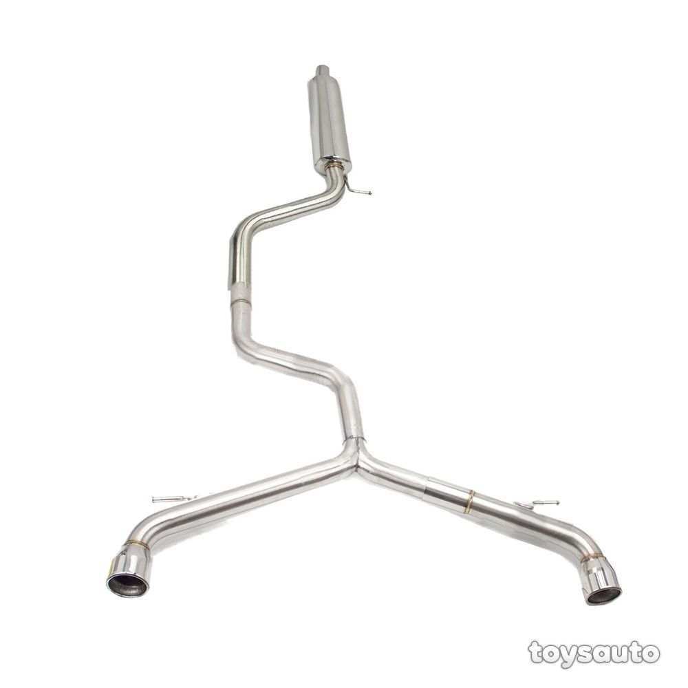 Rev9 3.5" Stainless Dual Tip Catback Exhaust *Straight Pipe for VW GTi
