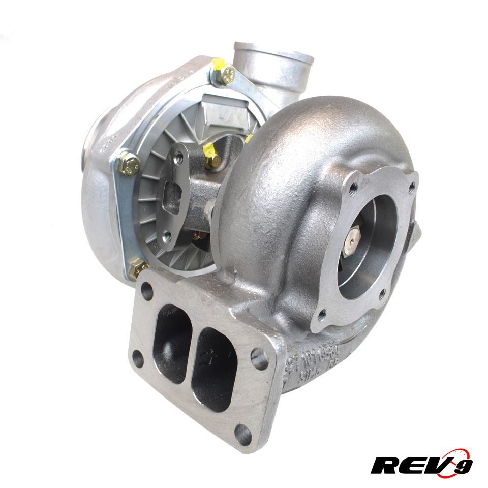 Rev9 GT35 T3 Turbo Charger TurboCharger AR70 .63 Trim 4 Bolt Twin ...