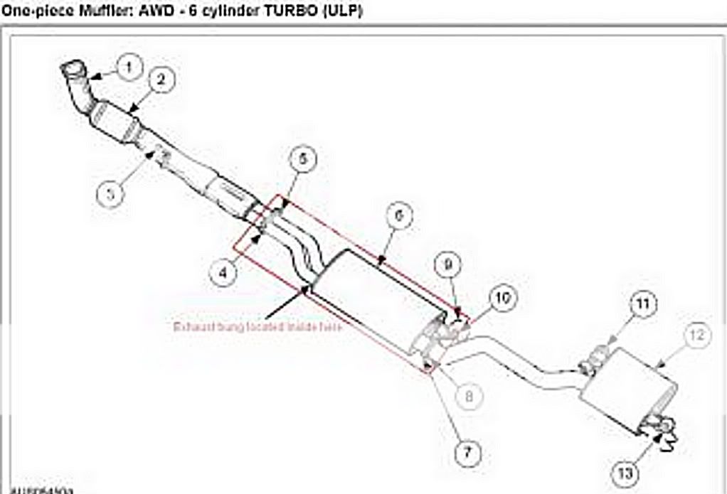 Ford territory exhaust bung #10