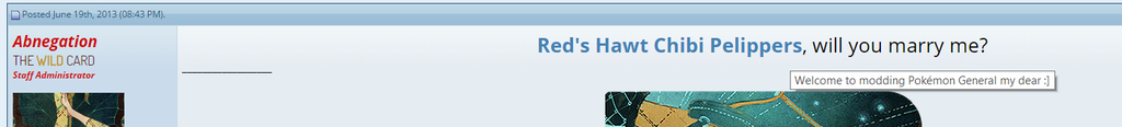 [PokeCommunity.com] It was a dark and stormy night, and on MSN I was asked to be staff